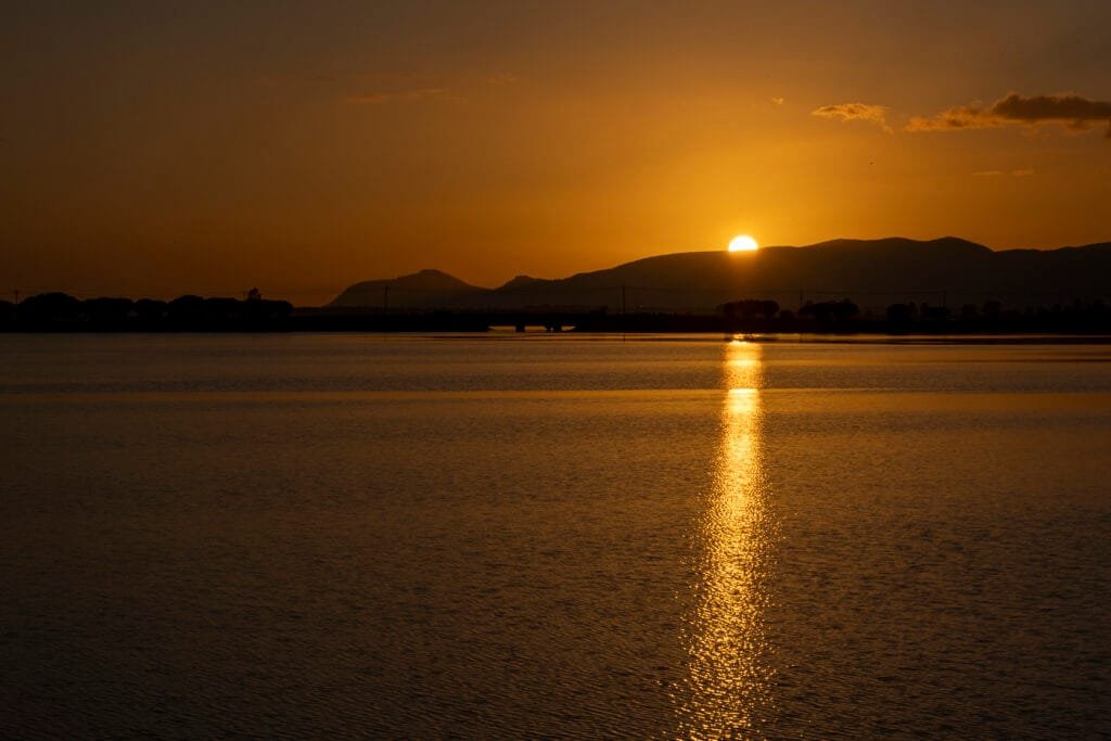 por do sol na Mitrena de Setúbal